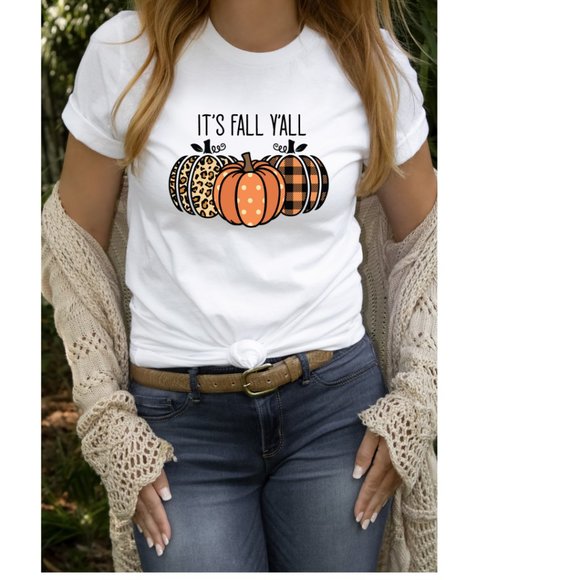 It's Fall Y'all Softstyle® Fitted T-Shirt - Picture 1 of 2